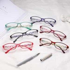 High Quality Women’s Slim Optical Reading Glasses Newest Anti Blue Light PC Frame Reading Glasses for Women Presbyopic Glasses