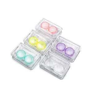 High Transparency AS Eco friendly Container Eye Contact Lenses Complete Box Set Cute and Colorful Glasses Box