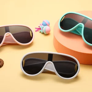 Hip Hop One-Piece Frame Kids Sunglasses