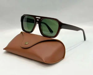 Hot Brand Quality Luxury Sunglasses Unisex Polarized UV400 Full Rim Glass Lenses with Logo for Outdoor Protection