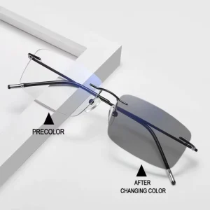 Hot Selling Factory Direct Sales Anti Blue Light Presbyopia Eyeglasses Progressive Multifocal Photochromic Reading Glasses