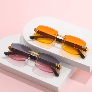 Hot Selling Fashionable square Frameless Men’s Sunglasses with Sunshade Anti Reflection and Eye protection