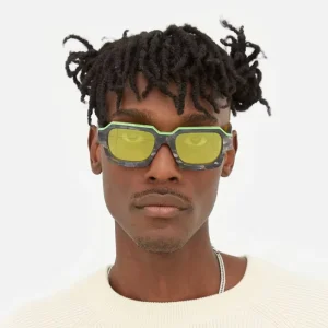 Hot Y2K Party Glasses Color Candy Transparent Square Frames Eyewear Trend Sunglasses for Men and Women