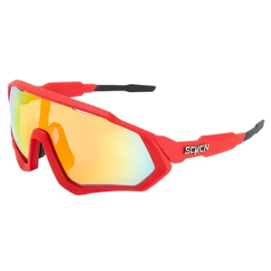 Impact Resistant UV400 Full Rim PC Lens Sports Sunglasses with Glasses Case for Men’s Cycling