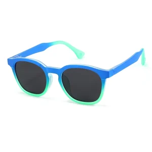 In Stock Funny Boys Girls Flexible Light TR90 Square Polarized Foldable Kids Sunglasses