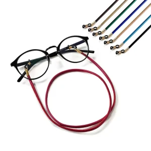 Individually Packaged PU Twist Rope Eyeglass Lanyard