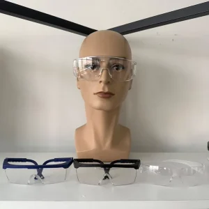 Industrial PC Lens Anti Fog Transparent Safety Glasses Flexible Frame Construction Use