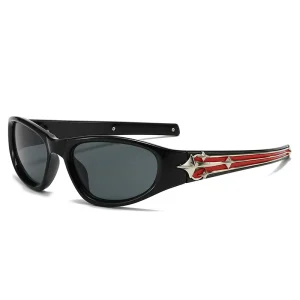 Ins Cyberpunk Fashion Sun Glasses for Men Uv400 Classic Sport Luxury Sunglasses Women High Quality Cool Shades