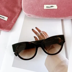 Inspired Unisex Light Weight Durable Comfortable Full Frame Cat Eye Gradient Fashion Sunglasses SMU 01V