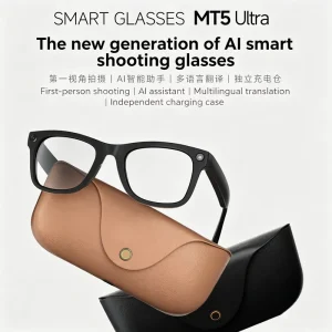 Intelligent MT5 ULTRA AIbuds Glasses 8MP Camera AI Scan Translation Smart Eyewear for Calling Portable Cam Audio 300mAh