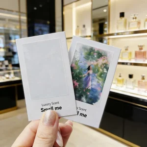Invisible Scent Test Paper Perfume Tester Cards with Invisible Ink