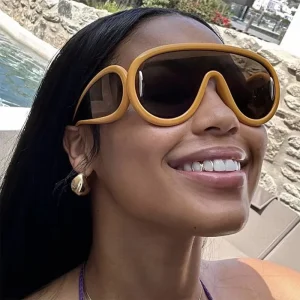 JH3950 Customized logo Ins Style Fashion Newest Trendy Luxury Oversized Shades Sunglasses Women