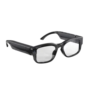 JSJM AI Smart Performance Eyewear Anti-Blue Light for Glasses PC Frame Black Square Translation Feature Gift Box