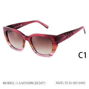 JX2457 Polarized Full-Rim Cat-Eye Adult Sports Sunglasses with Customizable Frames