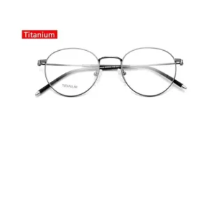 Japan Titanium Executive Round Optical Eyeglasses for Men