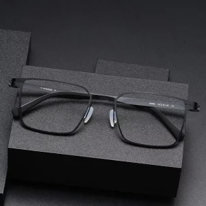 Japanese Design Custom Logo Square Eyeglass Frames for Women