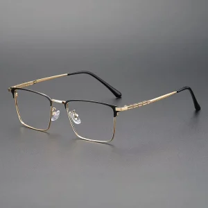Jiojew Classic Business IP Titanium Alloy Eye Glasses Myopia Spectacles Eyeglasses Optical Frames for Men
