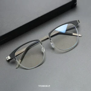 Jiojew Premium Oval Titanium Myopia Progressive Reading Eye Glasses Frames Prescription Optical Eyeglasses