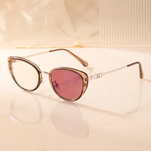 KAJILA Fashion Fancy Custom Logo Soft Cat Eye TR90 Frame Photochromic UV400 Shades Sun Glasses Sunglasses for Women Ladies