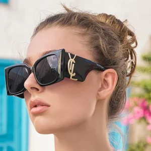 KAJILA Fashion Trendy Designer Custom Logo Oversized Cat Eye UV400 Protection Shades Sun Glasses Sunglasses for Women