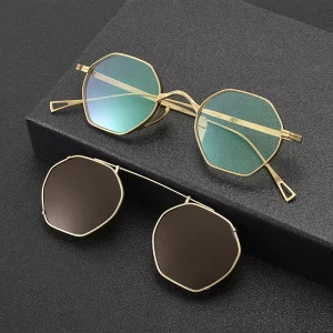 KMN152 SUN Titanium Optical Frame with Hanging Clip Sunglasses for Men and Women