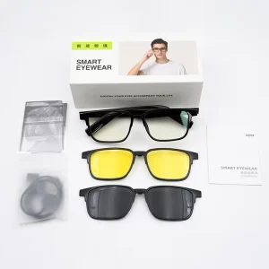 KX32 Smart Glasses with Bluetooth Calling, Magnetic Anti-Blue Light Sunglasses and Wireless Audio