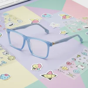 Kids Acetate Eyeglasses Frames 180° Flexible Temple Marcos De Gafas Cute Eyewear Spectacles Frame for Prescription Glasses
