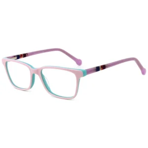 Kids Acetate Optical Eyeglasses Customizable Anti-Blue-Light Lenses