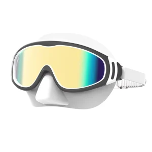 Kids Anti Fog Scuba Diving Snorkeling Mask Silicone Seal Skirt 180 Panoramic Wide View Lens Professional Swimming Goggles