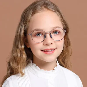 Kids Blue Light Blocking Glasses Flexible Frame Eyewear for Children Age 3-12