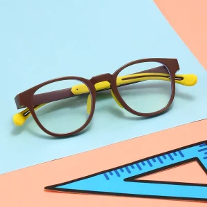 Kids Blue Light Blocking Glasses Silicone Children Computer Glasses Anti Blue Light Eyewear for Phone Screen