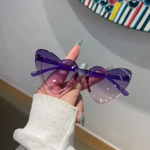 Kids Heart Sunglasses Gradient Lens UV Protection Eyewear for Boys and Girls