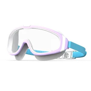 Kids Lightweight Silicone Swimming Goggles Large Anti Fog Anti UV Waterproof Frame Mirror Coated PC Diving Glasses