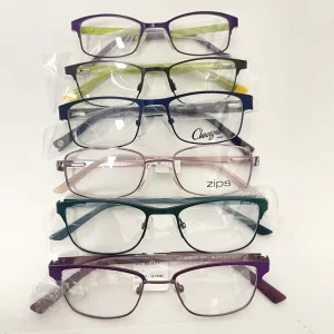 Kids Metal Eyeglasses Frames Boys Girls Rectangle Solid Full Rim Spectacle Frames
