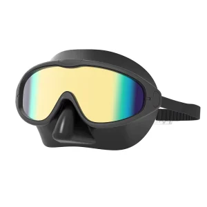Kids Panoramic Diving Goggles, UV Protection, PC Lens, Soft Silicone Nose Cover