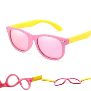 Kids Polarized Sunglasses Silicone Frames UV400 for Boys and Girls