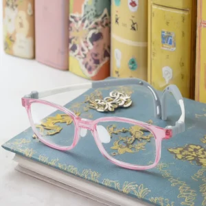 Kids’ Rectangle Eyeglass Frames Lightweight Reading Optical Glasses