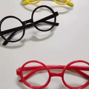 Kids Round Clear-Lens Non-Prescription Eyeglasses, Korean Style