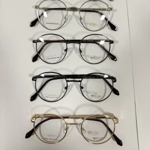 Kids Round Metal-Frame Eyeglasses