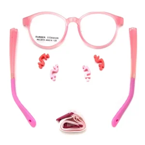 Kids’ Round Silicone Optical Frames for Boys and Girls