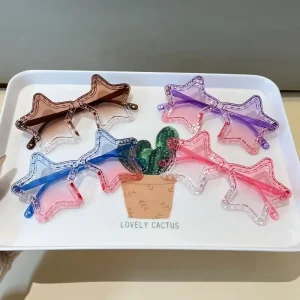 Kids Star UV400 Rimless Sunglasses, Candy Color