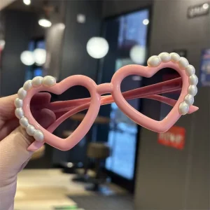 Kids Sunglasses for Children Peach Heart Kids Fashion Sunglasses Kids Diamond Children Glasses Frames Custom Logo