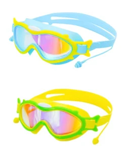 Kids Swimming Goggles With Ear Plug UV Protection Swim Eyewear Adjustable Children Glasses