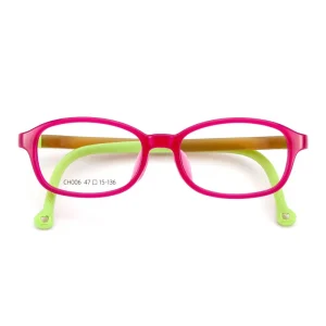 Kids TR90 Sports Eyeglass Frames with Detachable Temples and Silicone Nose Pads
