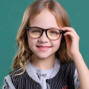 Kids’ Transparent TR90 Optical Computer Glasses with Anti-Blue-Light Lenses