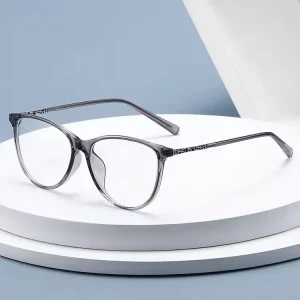 Korean-Style Clear Lens Unisex Round TR90 Eyeglass Frames