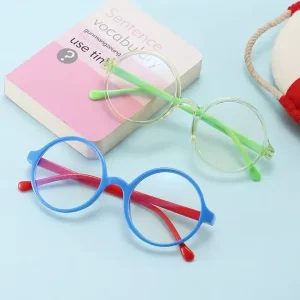 Korean Style Kids Blue Light Blocking Glasses Silicone Children Anti Fatigue Children Sunglasses Computer Eyewear With UV400