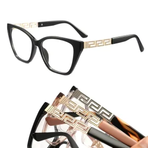 LE1148 Cat-Eye Multicolor Ultra-Light Eyeglass Frames for Myopia