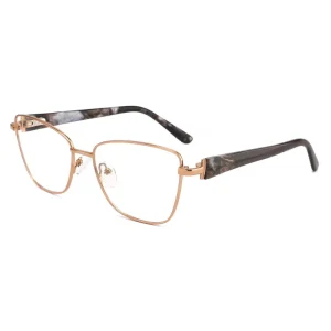 LE6299 Metal Eyeglass Frames with Blue Light Blocking