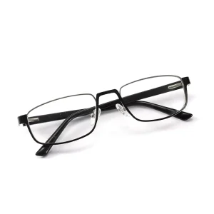 LE6568 Metal Semi-Rimless Optical Frames for Men Anti-Blue-Light Computer Glasses